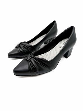 Easy Street Millie Comfort Block Heel Dress Pumps Black 6 Narrow NEW